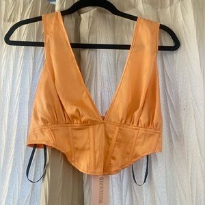 NWT Missguided corset crop top